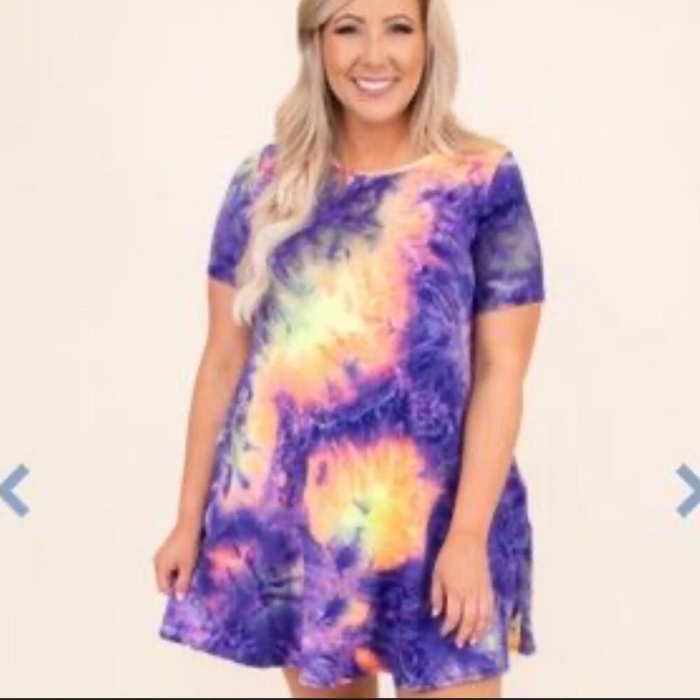 Chic Soul Tie-Dye Dress Size 3X
